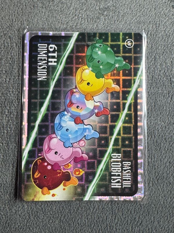 VeeFriends Super Stickers Spectacular Series Bashful Blobfish 6th Dimension Insert
