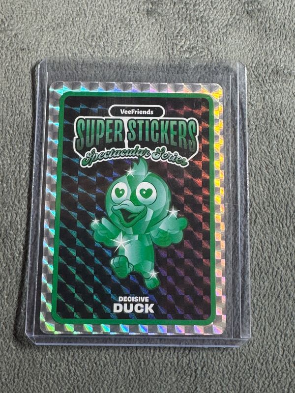 VeeFriends Super Stickers Spectacular Series Decisive Duck Emerald