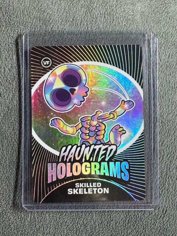 VeeFriends Super Stickers Spectacular Series Skilled Skeleton Haunted Holograms