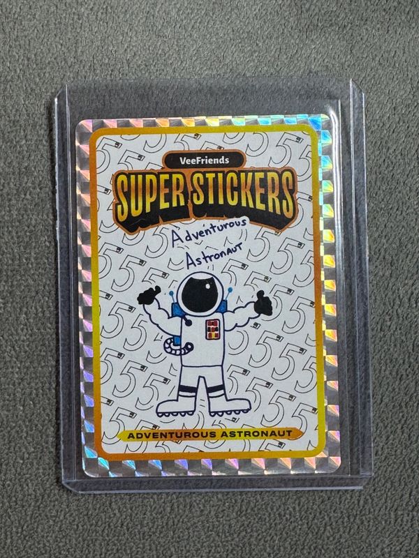 VeeFriends Super Stickers Spectacular Series Adventurous Astronaut 5 Year OG Art
