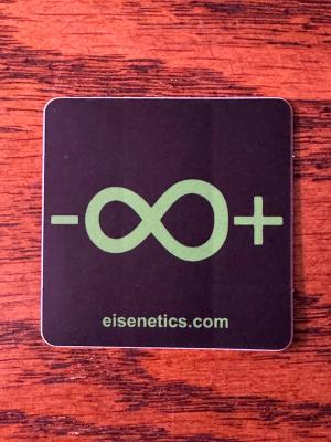 Infinitely Meta Matte Black Sticker