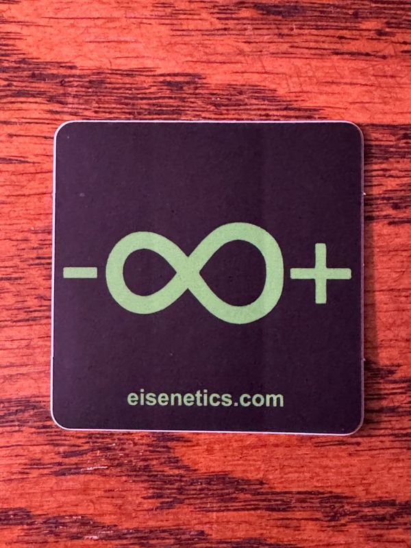 Infinitely Meta Matte Black Sticker