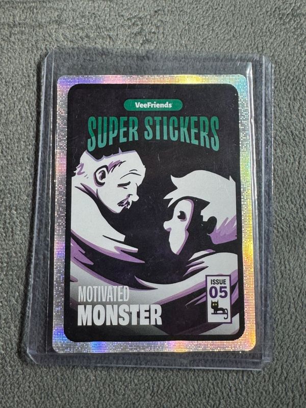 VeeFriends Super Stickers Spectacular Series Motivated Monster Comic Insert