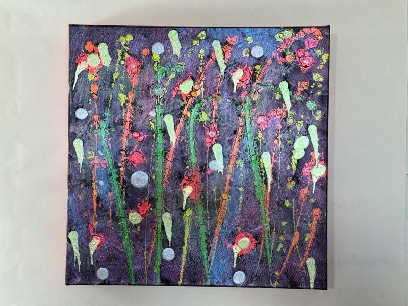 Neon Botanical Fever Dream