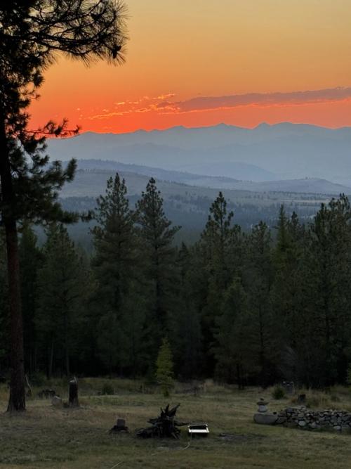 Amber Sunset Over Tunk Valley
