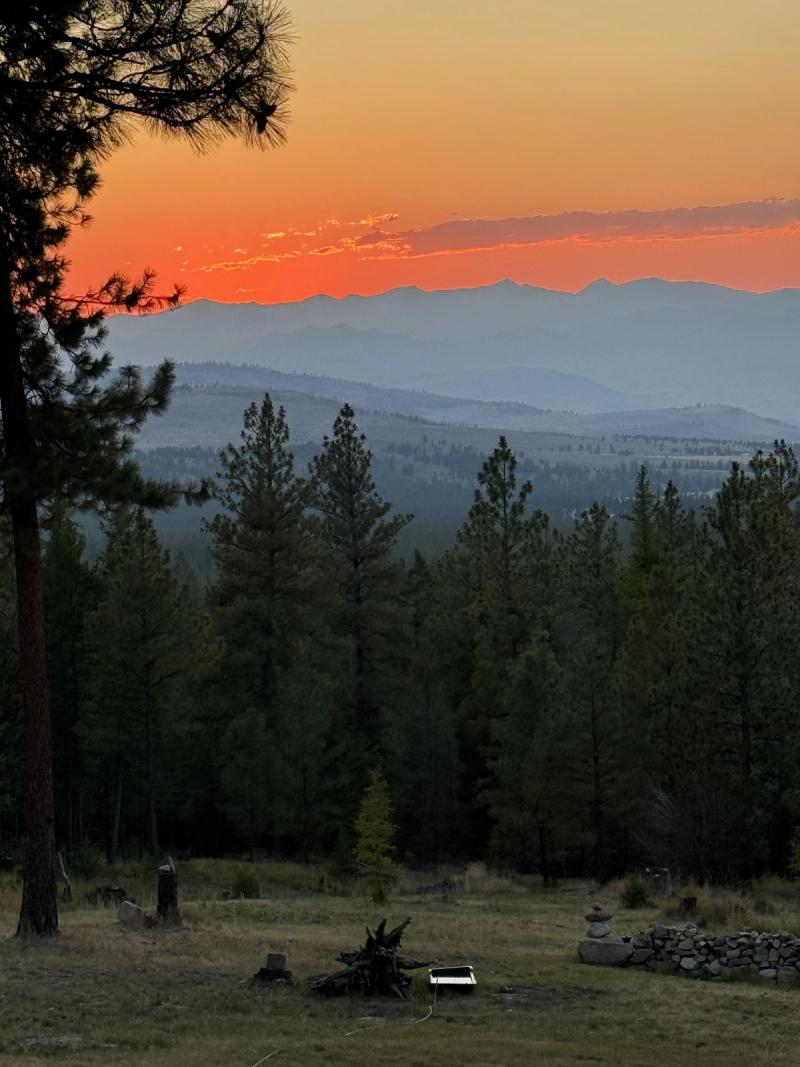 Amber Sunset Over Tunk Valley