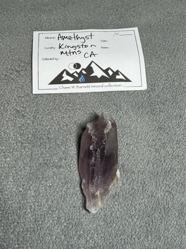 Amethyst Crystal Point – Kingston Mountains, CA