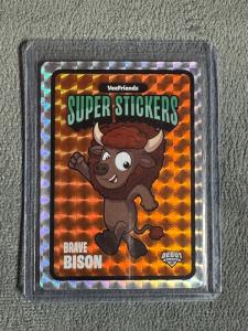 VeeFriends Super Stickers Spectacular Series Brave Bison Orange Debut