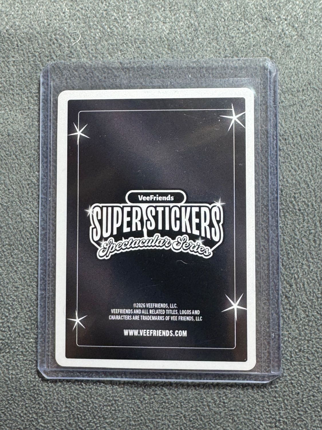 VeeFriends Super Stickers Spectacular Series Very Very Very Very Lucky Black Cat Lava / Diamond Numbered 06/55