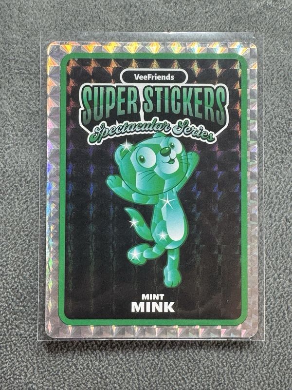 2026 VeeFriends Super Stickers Spectacular Series Mint Mink Sticker
