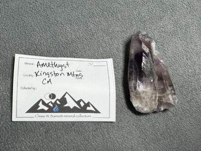 Amethyst Crystal — Kingston Mountains, CA