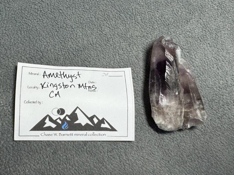 Amethyst Crystal — Kingston Mountains, CA