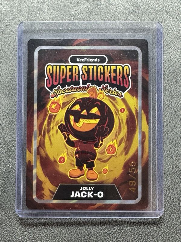 2026 VeeFriends Super Stickers Spectacular Series Jolly Jack-O Sticker 49/55