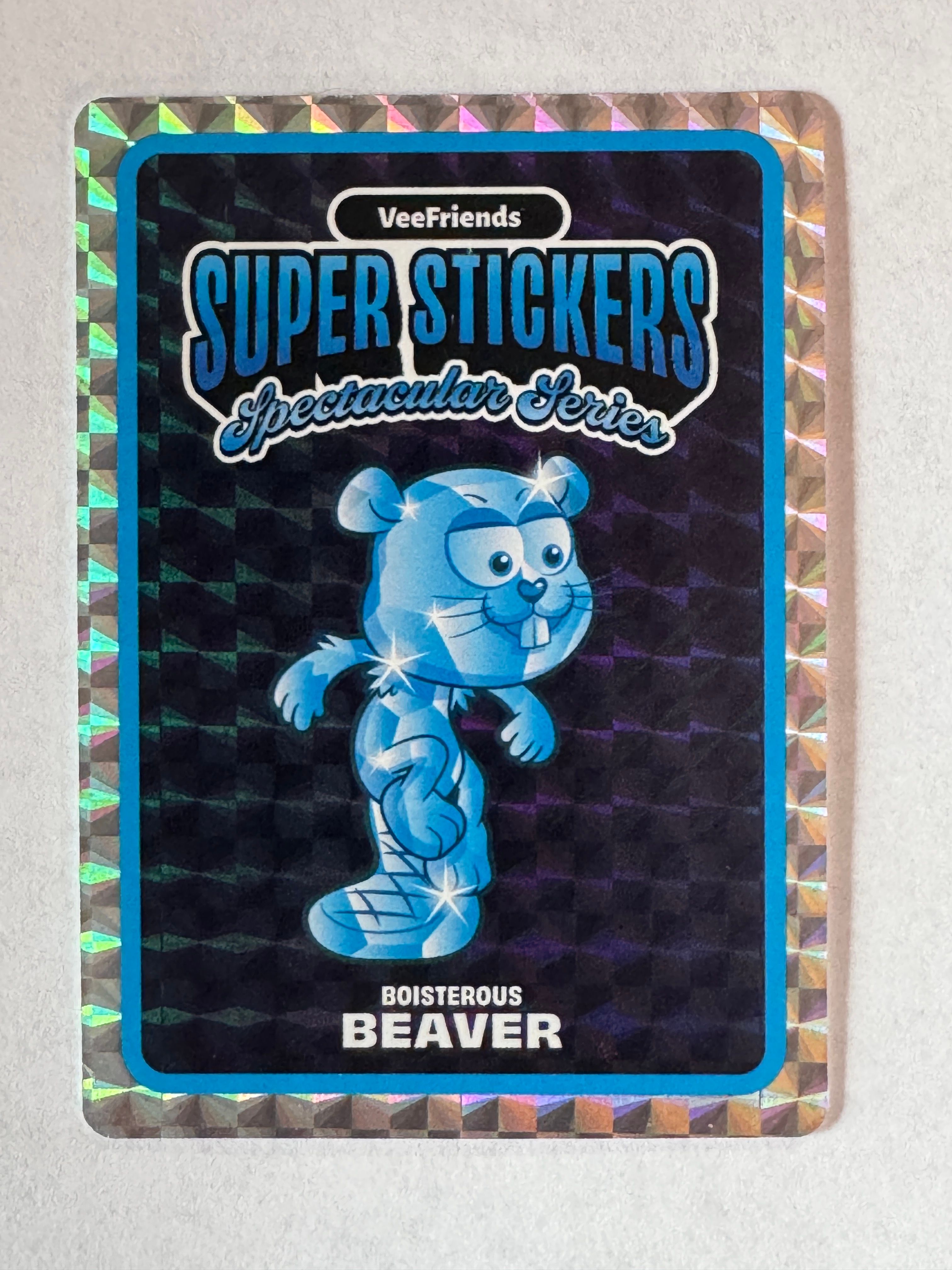 VeeFriends Super Stickers Spectacular Series Boisterous Beaver Holographic