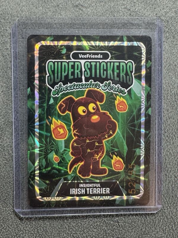 2026 VeeFriends Super Stickers Spectacular Series Insightful Irish Terrier 52/55