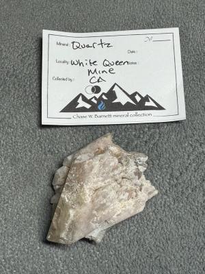 Quartz Crystal Cluster — White Queen Mine, CA