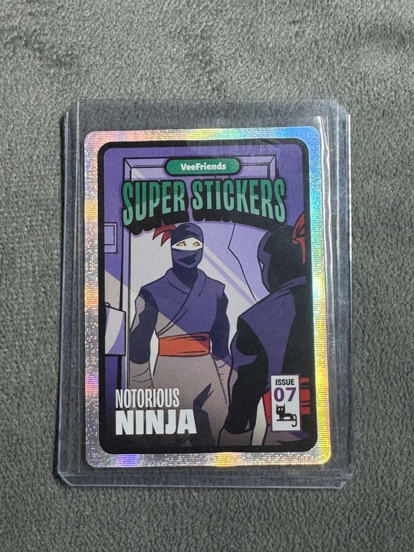 VeeFriends Super Stickers Spectacular Series Notorious Ninja Comic Insert