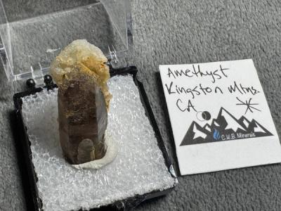 Amethyst with Calcite Crown — Kingston Mountains, CA