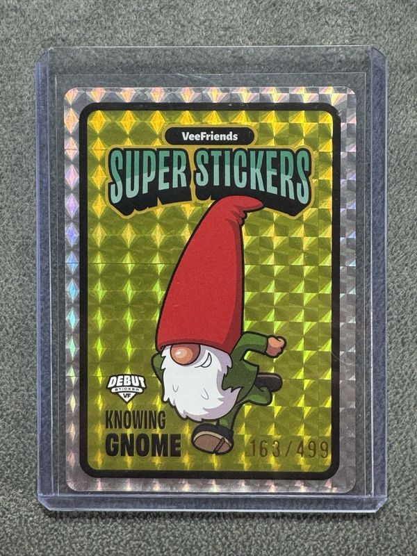VeeFriends 2026 Super Stickers Knowing Gnome & Cat Debut Numbered 163/499
