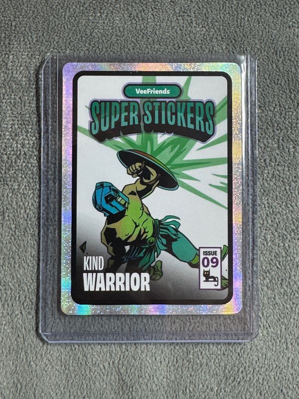 VeeFriends Super Stickers Spectacular Series Kind Warrior Comic Insert