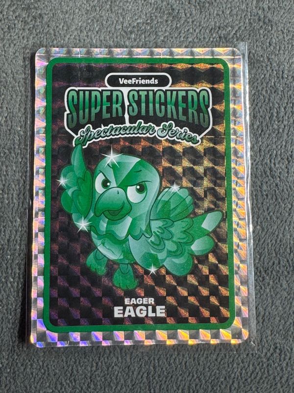 VeeFriends Super Stickers Spectacular Series Eager Eagle Emerald Base