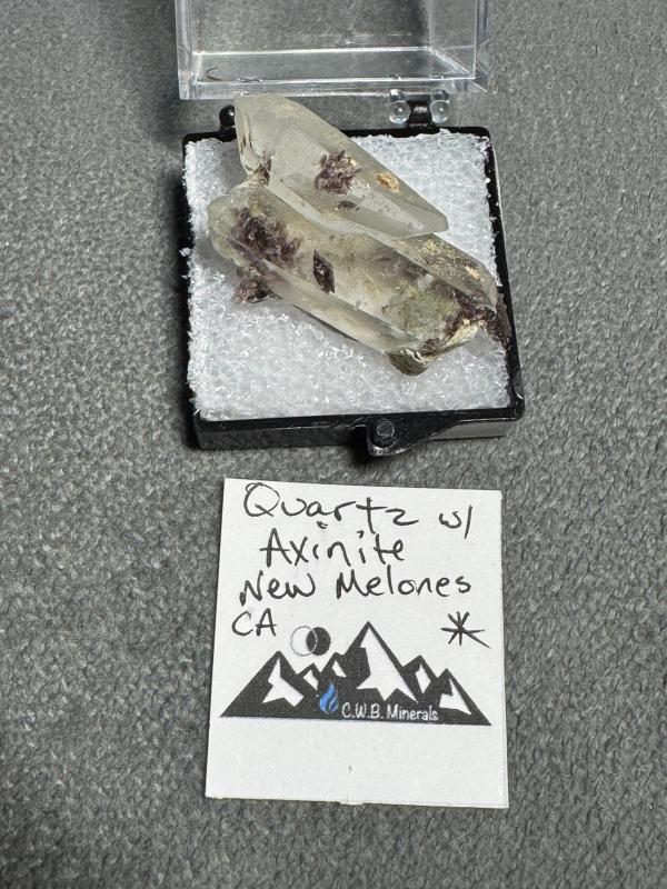 Quartz w/ Axinite - New Melones CA