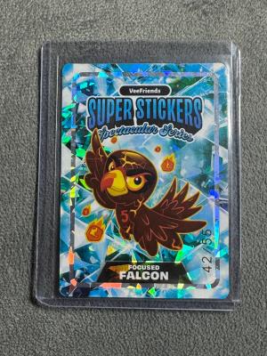 VeeFriends Super Stickers Spectacular Series Focused Falcon Lava / Diamond Numbered 42/55