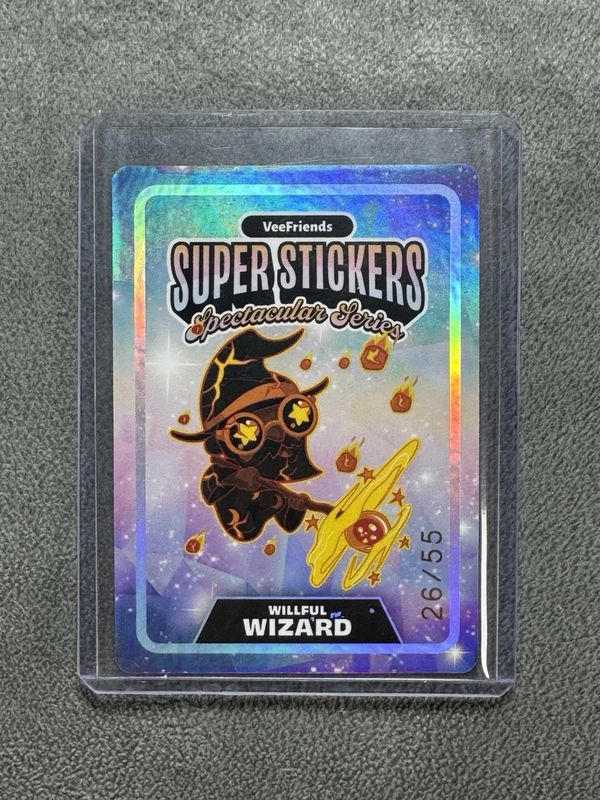 2026 VeeFriends Super Stickers Spectacular Series Willful Wizard 26/55
