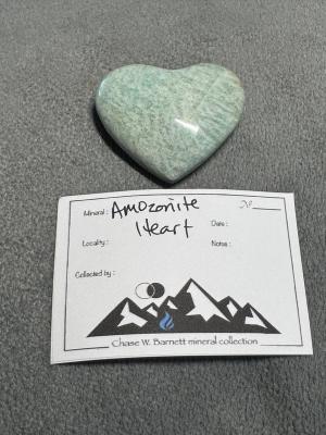 Amazonite Heart