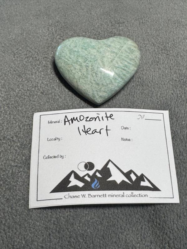 Amazonite Heart