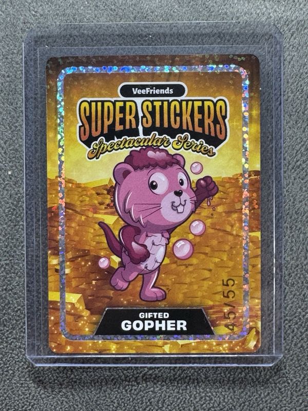 2026 VeeFriends Super Stickers Spectacular Series Gifted Gopher  45/55