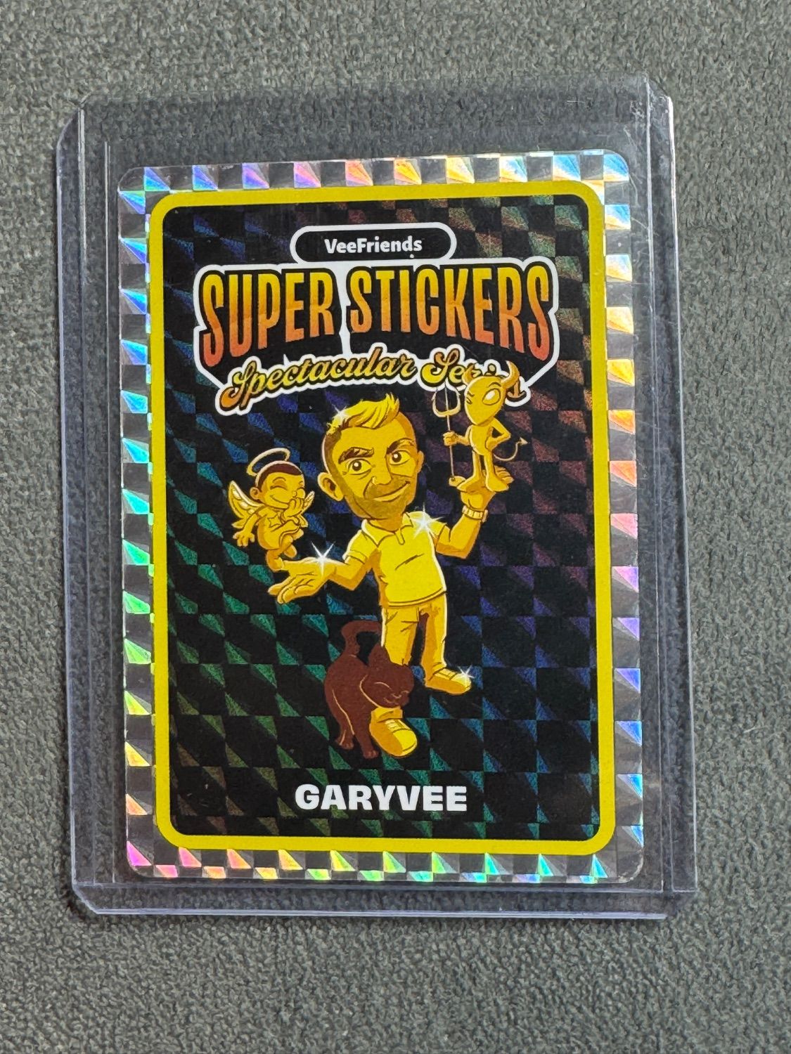 VeeFriends Super Stickers Spectacular Series GaryVee Gold Base