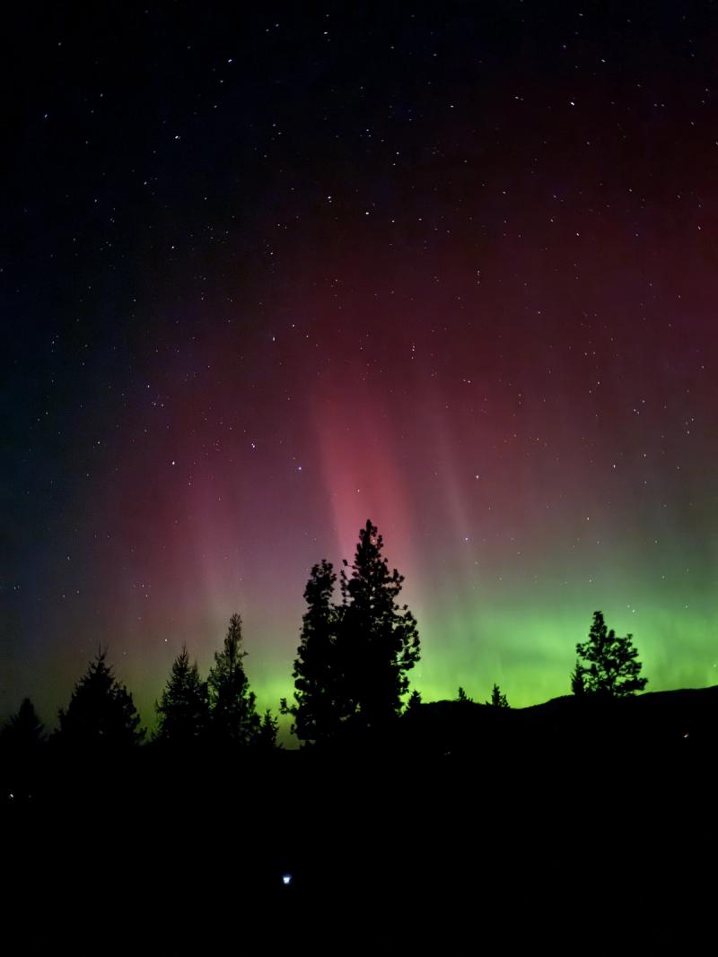 Aurora Fire Over Tunk Valley