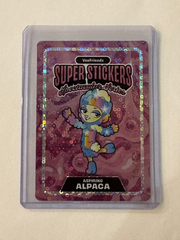 2026 VeeFriends Spectacular Series Aspiring Alpaca Dbl Rainbow/Bubble Gum 15/55