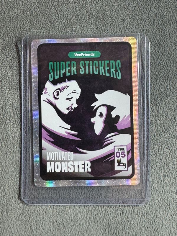 VeeFriends Super Stickers Spectacular Series Motivated Monster Comic Insert