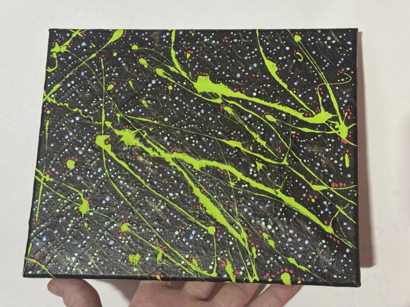 Neon Splatter Constellation