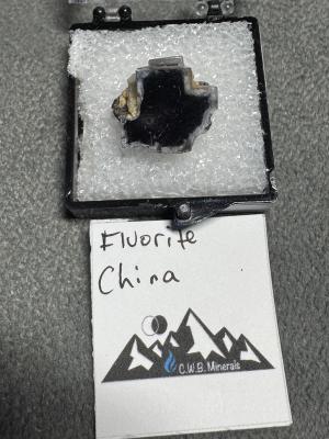 Fluorite Crystal Cluster with Calcite Matrix