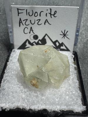 Pale Green Fluorite Cubic Crystal Cluster