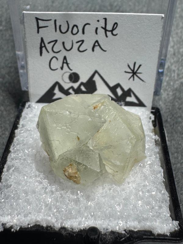 Pale Green Fluorite Cubic Crystal Cluster