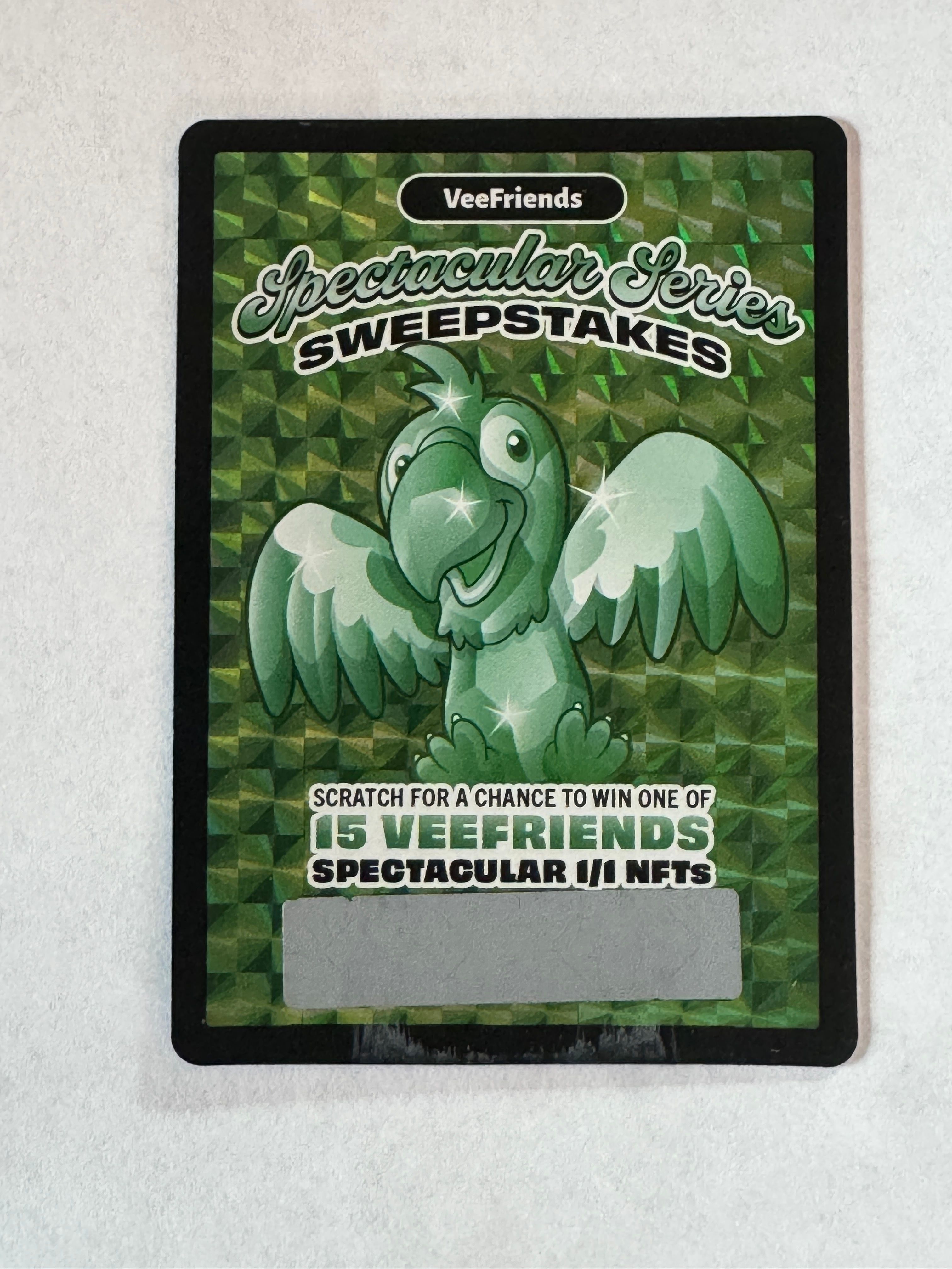 VeeFriends Spectacular Series Sweepstakes Scratch Card