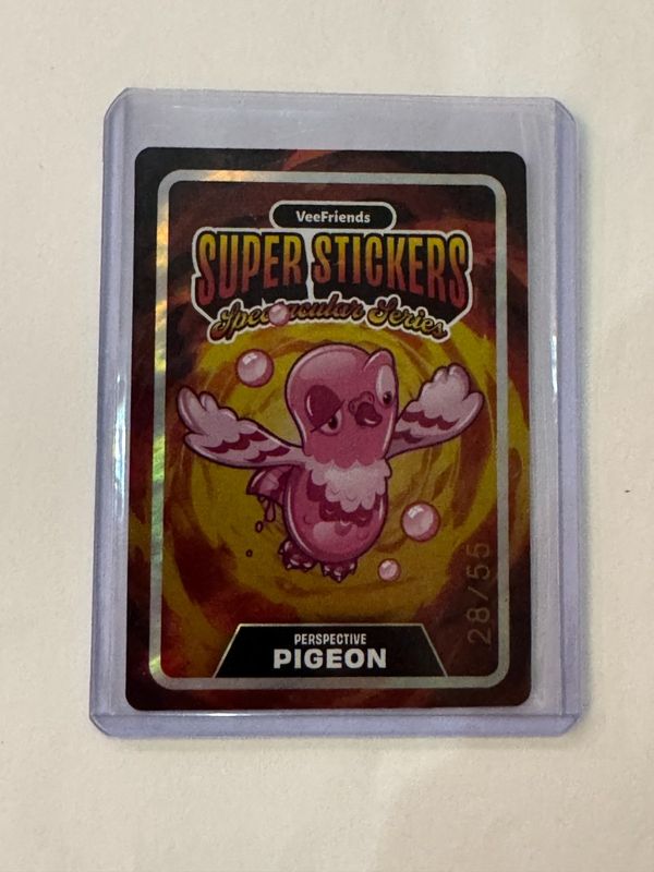 2026 VeeFriends Spectacular Series Perspective Pigeon Bubble Gum/Lava 28/55