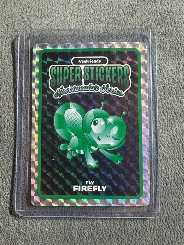 VeeFriends Super Stickers Spectacular Series Fly Firefly Emerald Base