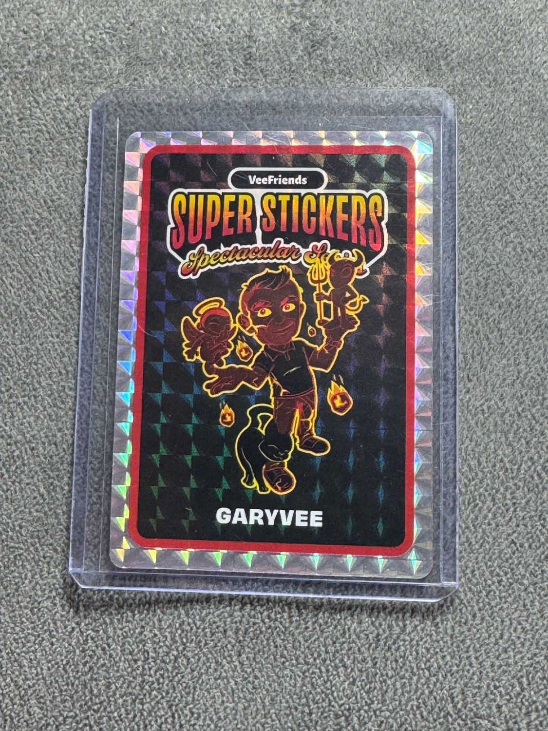 VeeFriends Super Stickers Spectacular Series GaryVee Holographic Lava Base