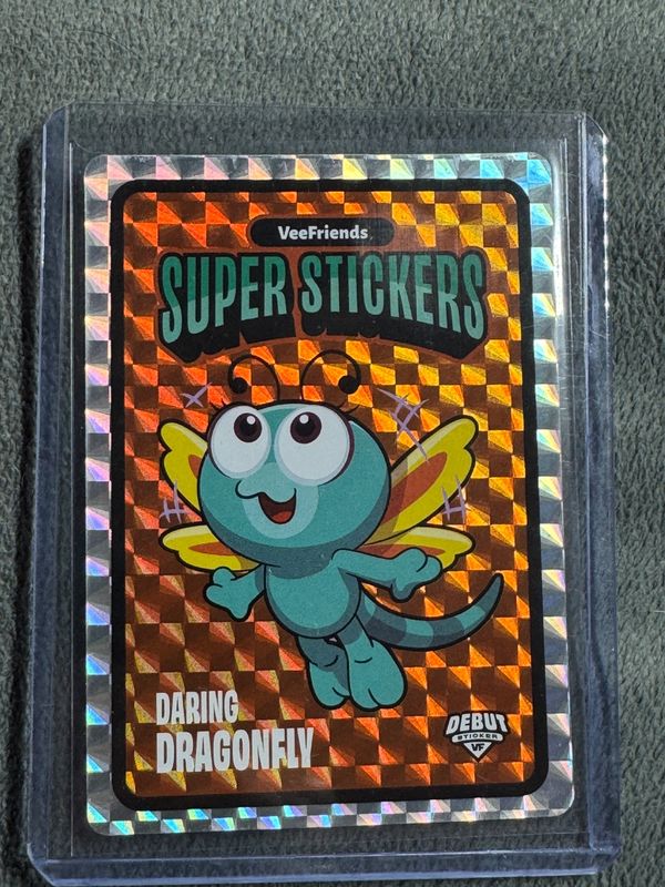 VeeFriends Super Stickers Spectacular Series Daring Dragonfly Gold