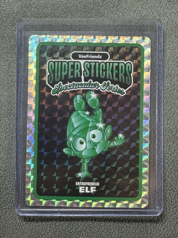 2026 VeeFriends Spectacular Series Entrepreneur Elf Emerald Hologram Sticker