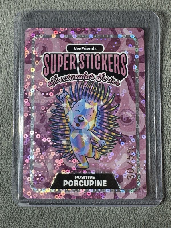 2026 VeeFriends Spectacular Series Positive Porcupine Hologram 30/55 Sticker