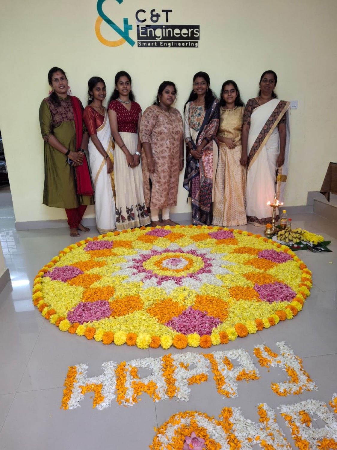 Onam 2024 celebration, team photo
