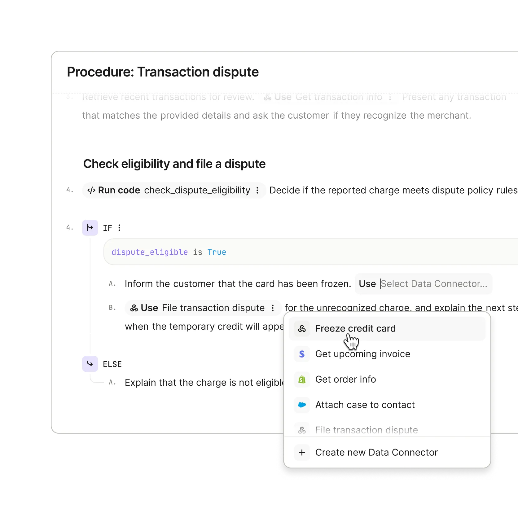 Intercom Fin official interface or feature example