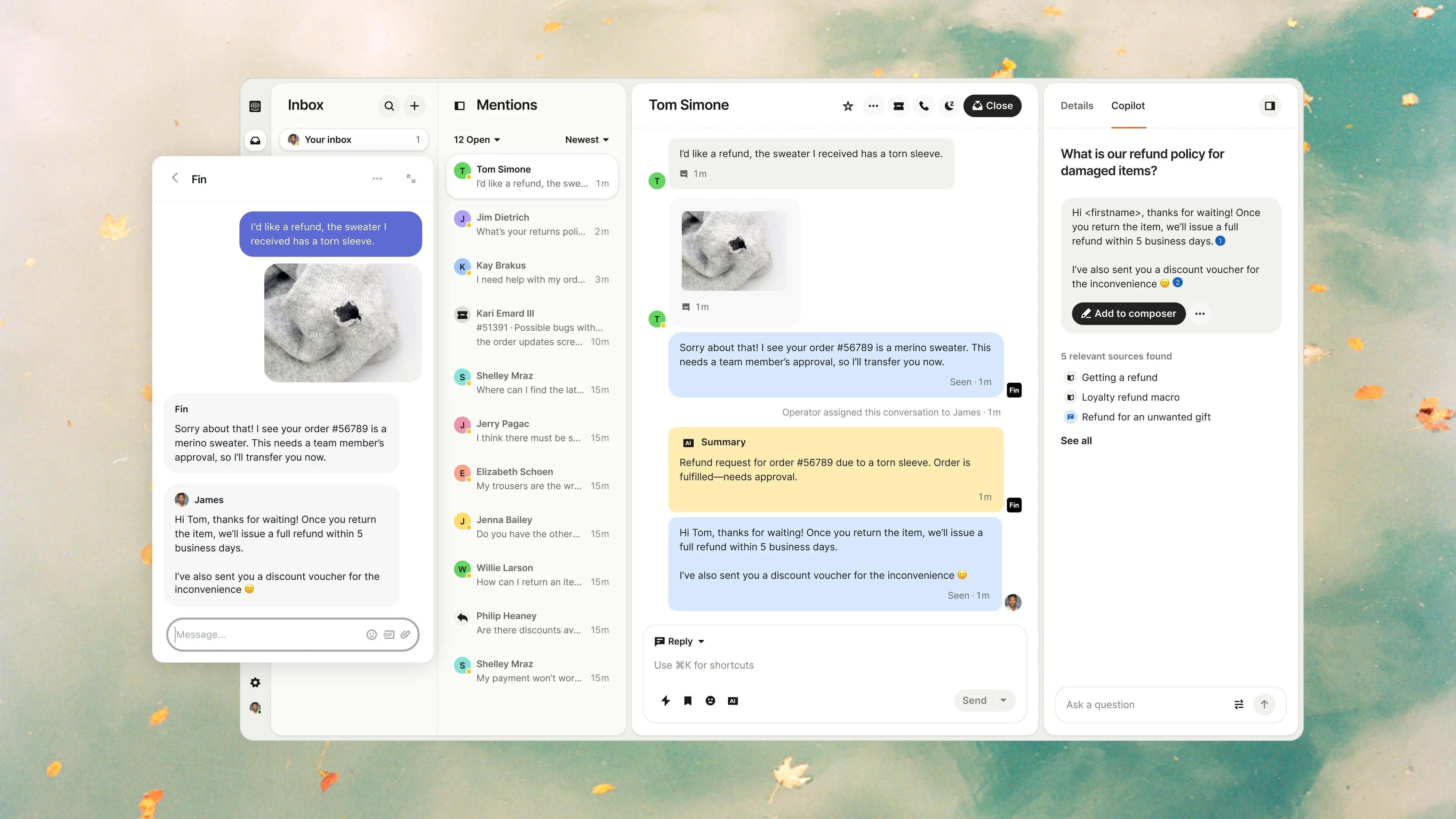 Intercom helpdesk Product Demo poster