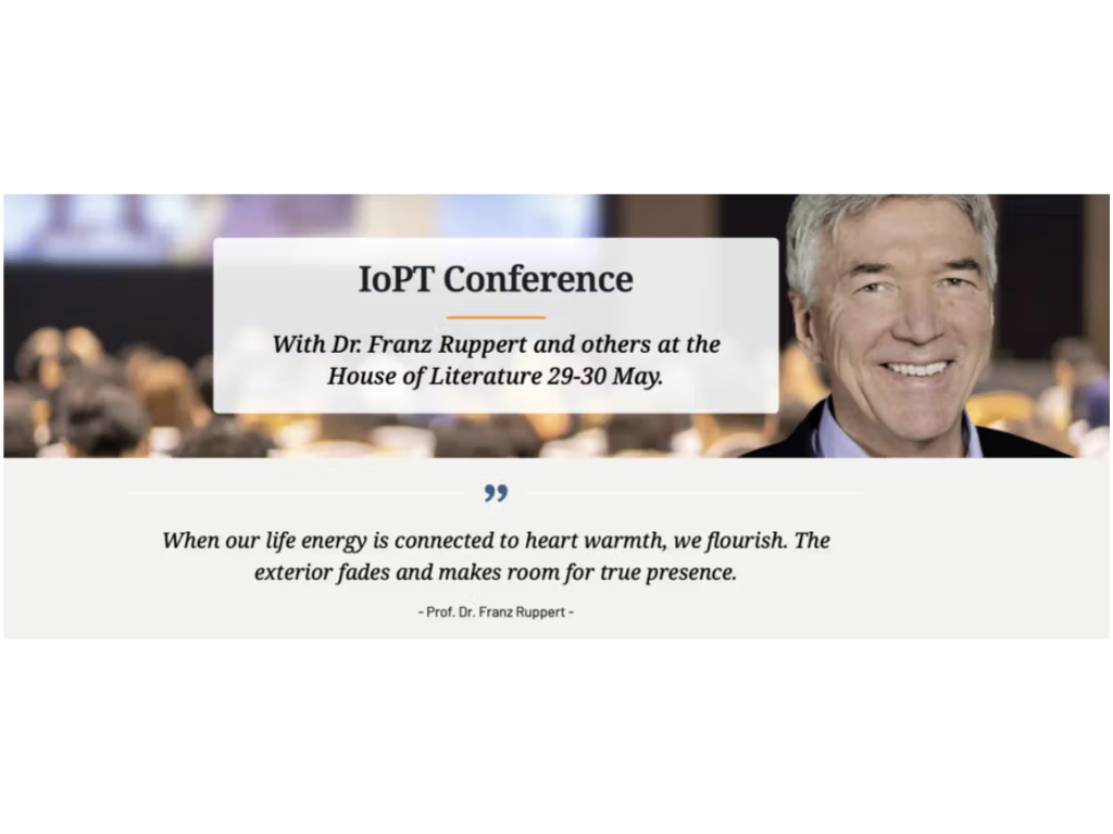 IoPT Conference - Dr. Prof. Franz Ruppert with more